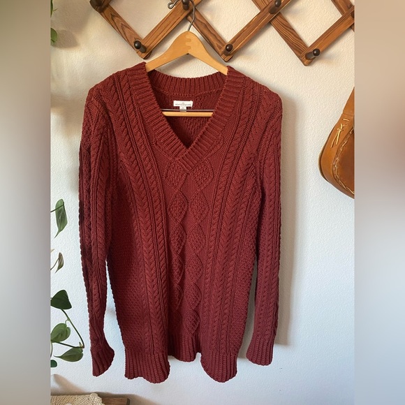 LL Bean Signature 100% Cotton Cable Knit Fisherman Tunic Sweater woman’s S - Picture 1 of 7